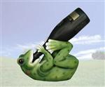 FRGD26023 Frog Grog Frog Wine Bottle Holder